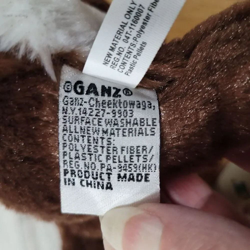 Ganz Webkinz Reindeer 9" Plush Stuffed Animal Retired Hang Tag‎ Brown - Picture 7 of 12